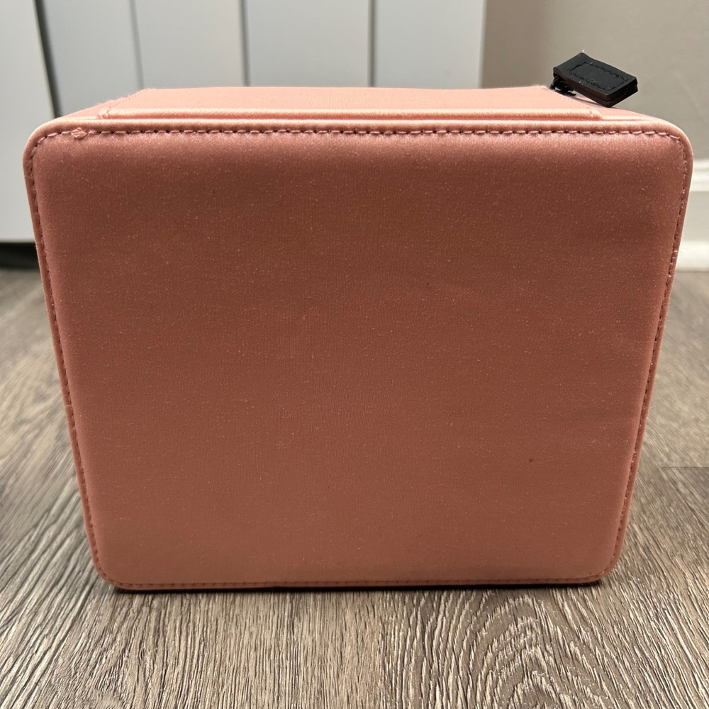 Prada Beauty Makeup Case Black Pink Recycled Polyester Zip Vanity Bag - Picture 2 of 9